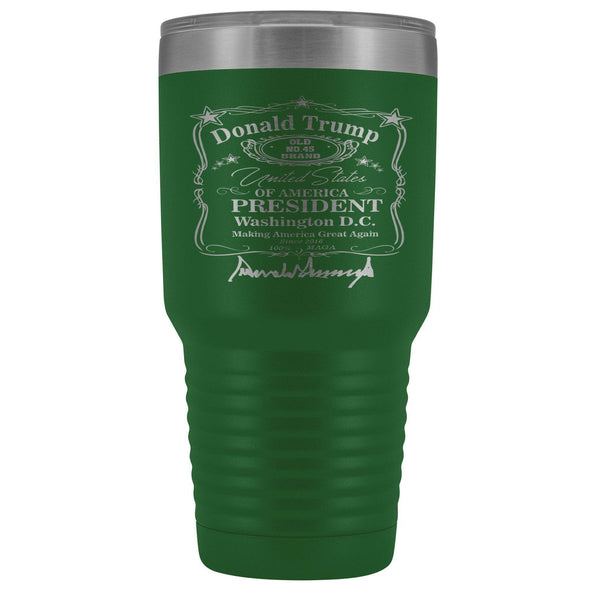 Donald Trump Whiskey Label with Signature 30 oz Tumbler