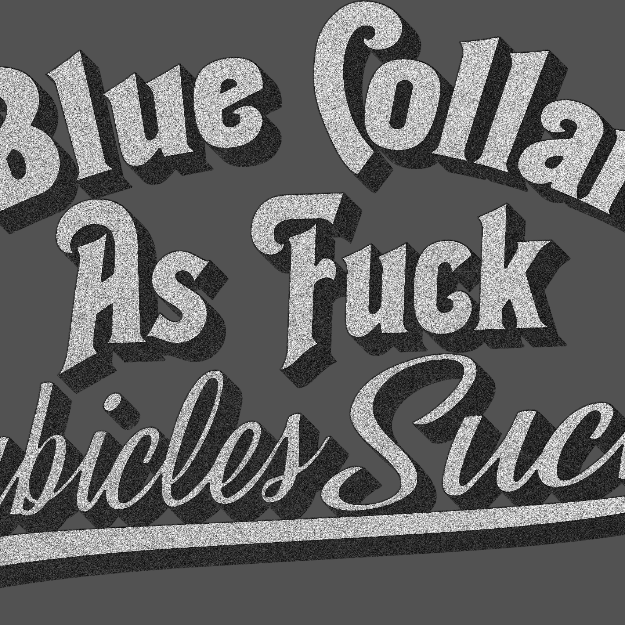 Blue Collar AF Sticker