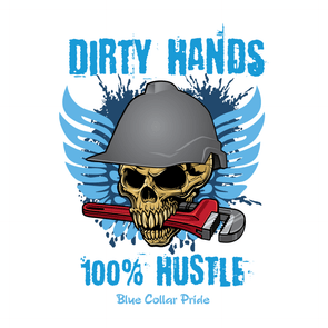 Dirty Hands 100 Percent Hustle Sticker