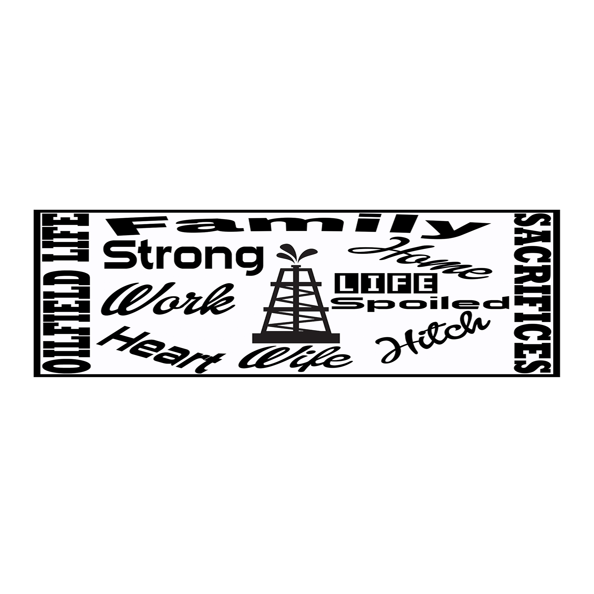 Oilfield Life Bumper Stickers (2 Pack)