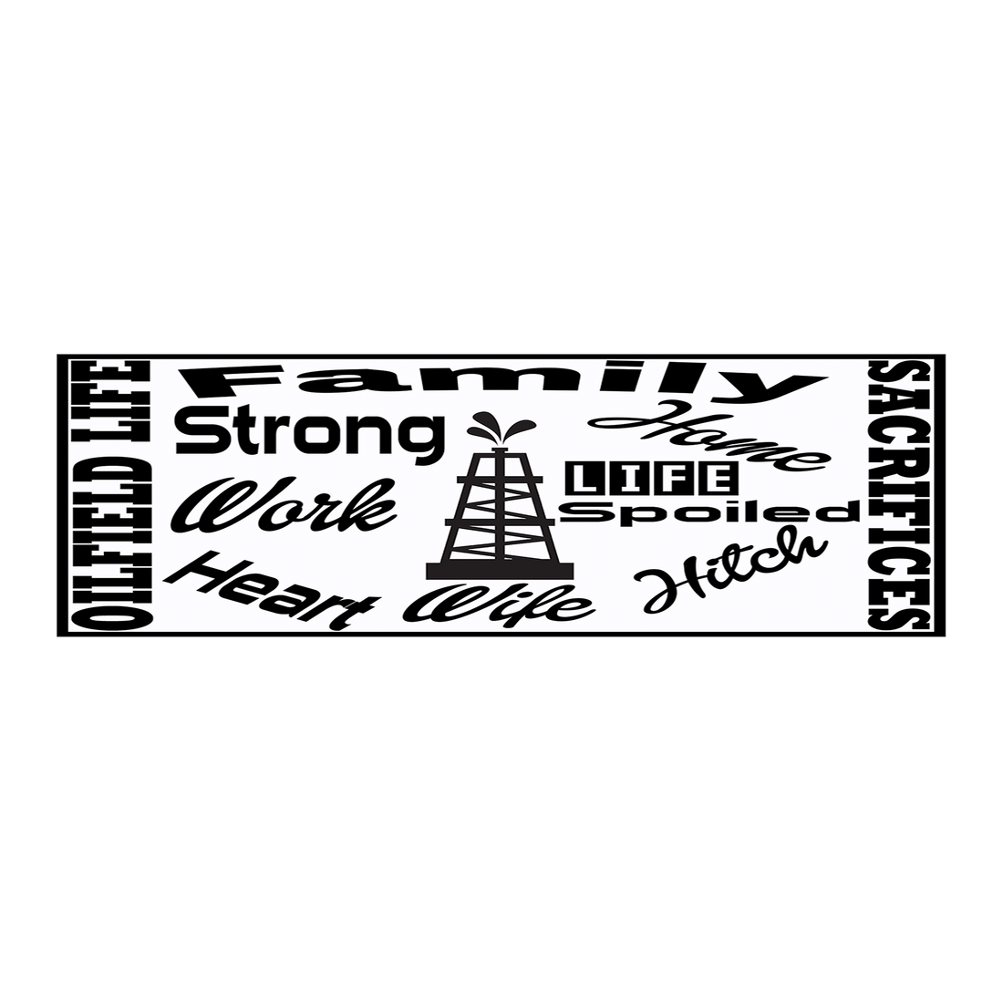 Oilfield Life Bumper Stickers (2 Pack)