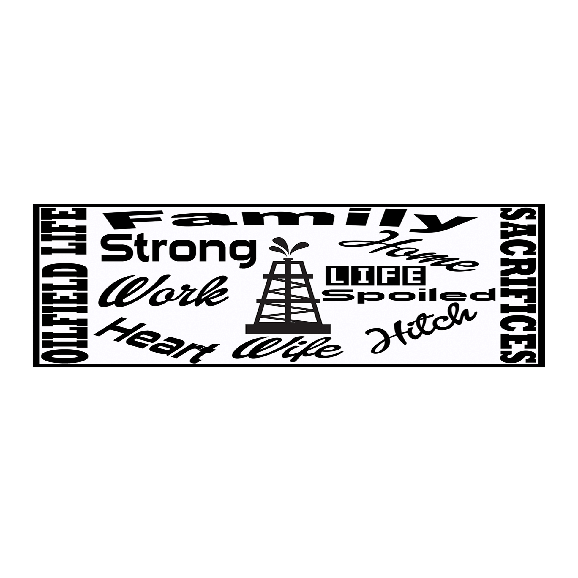 Oilfield Life Bumper Stickers (2 Pack)