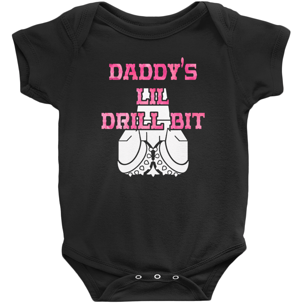 Daddy's lil Drill Bit Onesie (Pink)