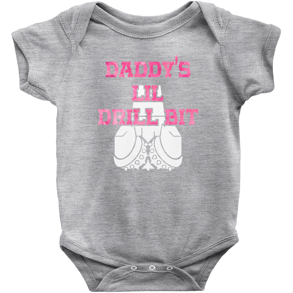 Daddy's lil Drill Bit Onesie (Pink)