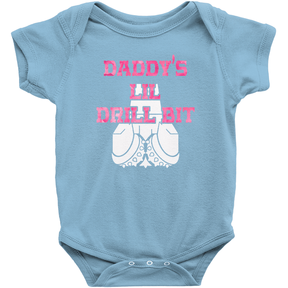 Daddy's lil Drill Bit Onesie (Pink)