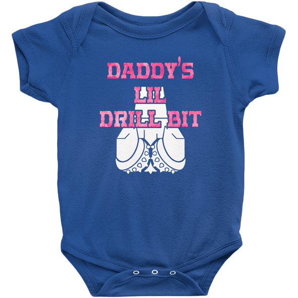 Daddy's lil Drill Bit Onesie (Pink)