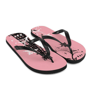 Oilfield Flowers Flip-Flops