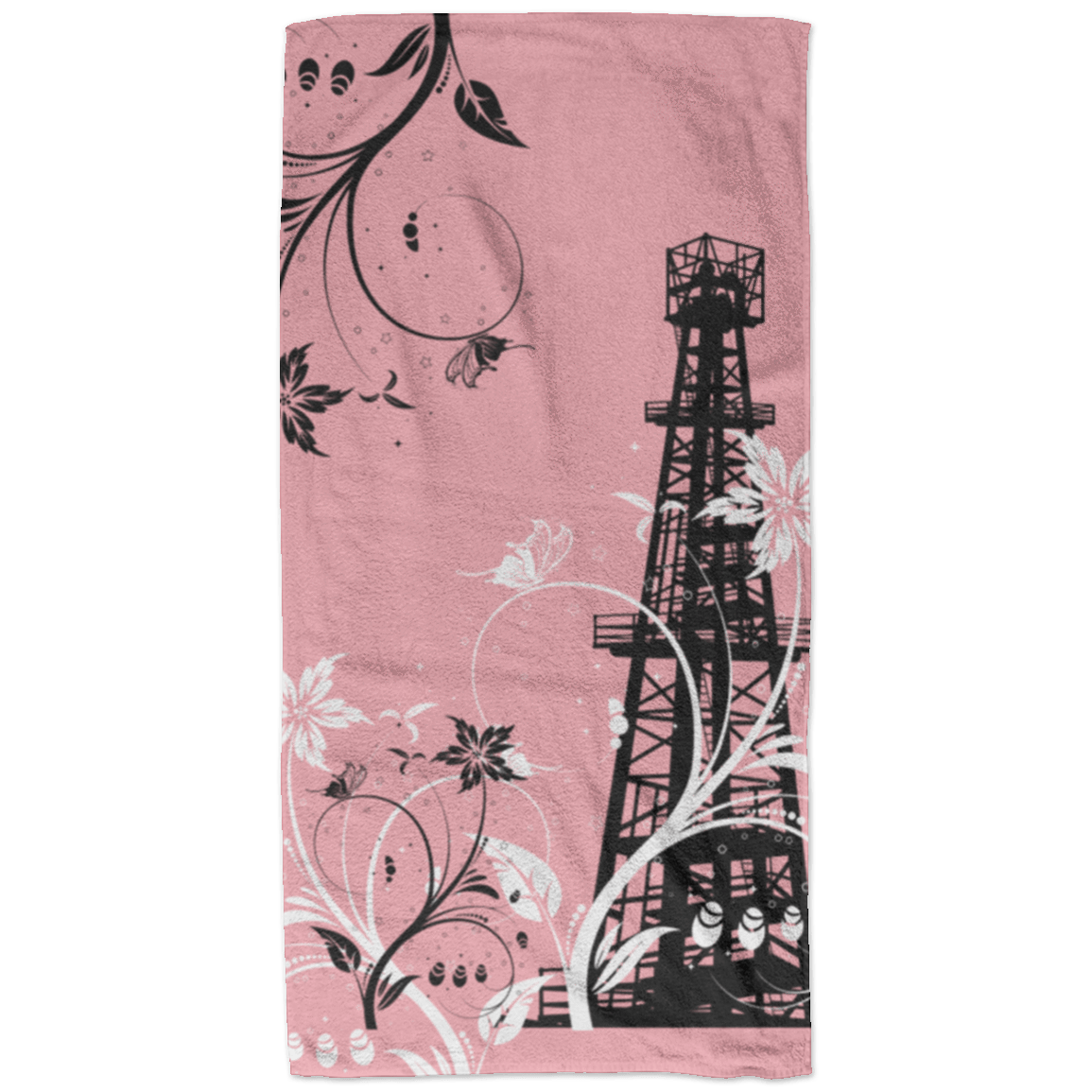 Oilfield Flowers Towel