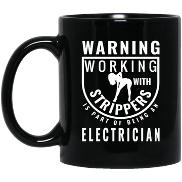 Electrician Stripper Badge Mug