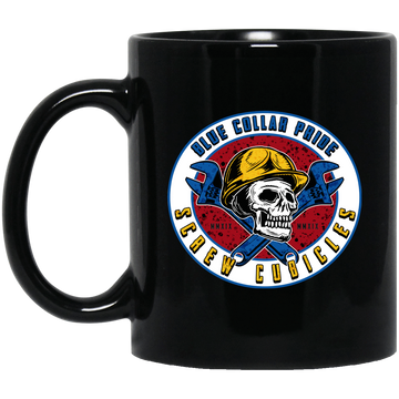 Screw Cubicles Black Mug