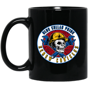 Screw Cubicles Black Mug