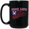 American Iron Life Black Mug