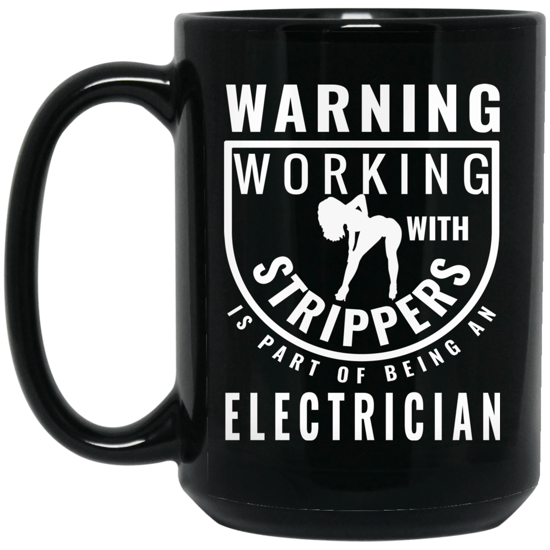 Electrician Stripper Badge Mug