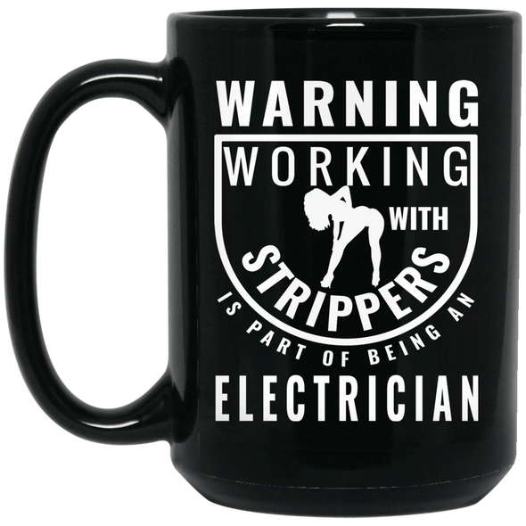 Electrician Stripper Badge Mug