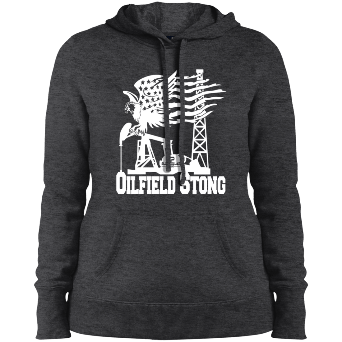 Ladies American Oilfield Strong Eagle Pride White