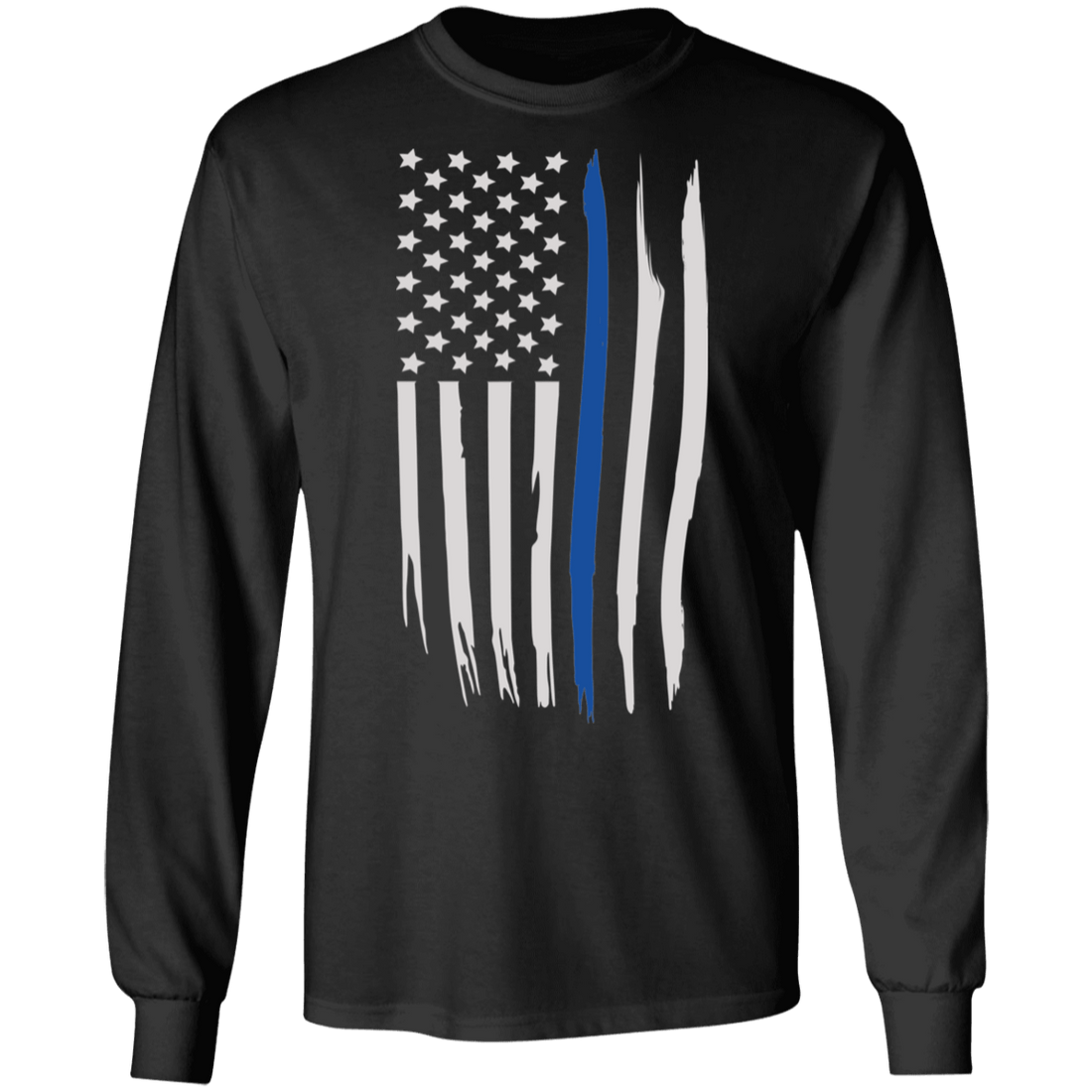 Thin Blue Line American Flag