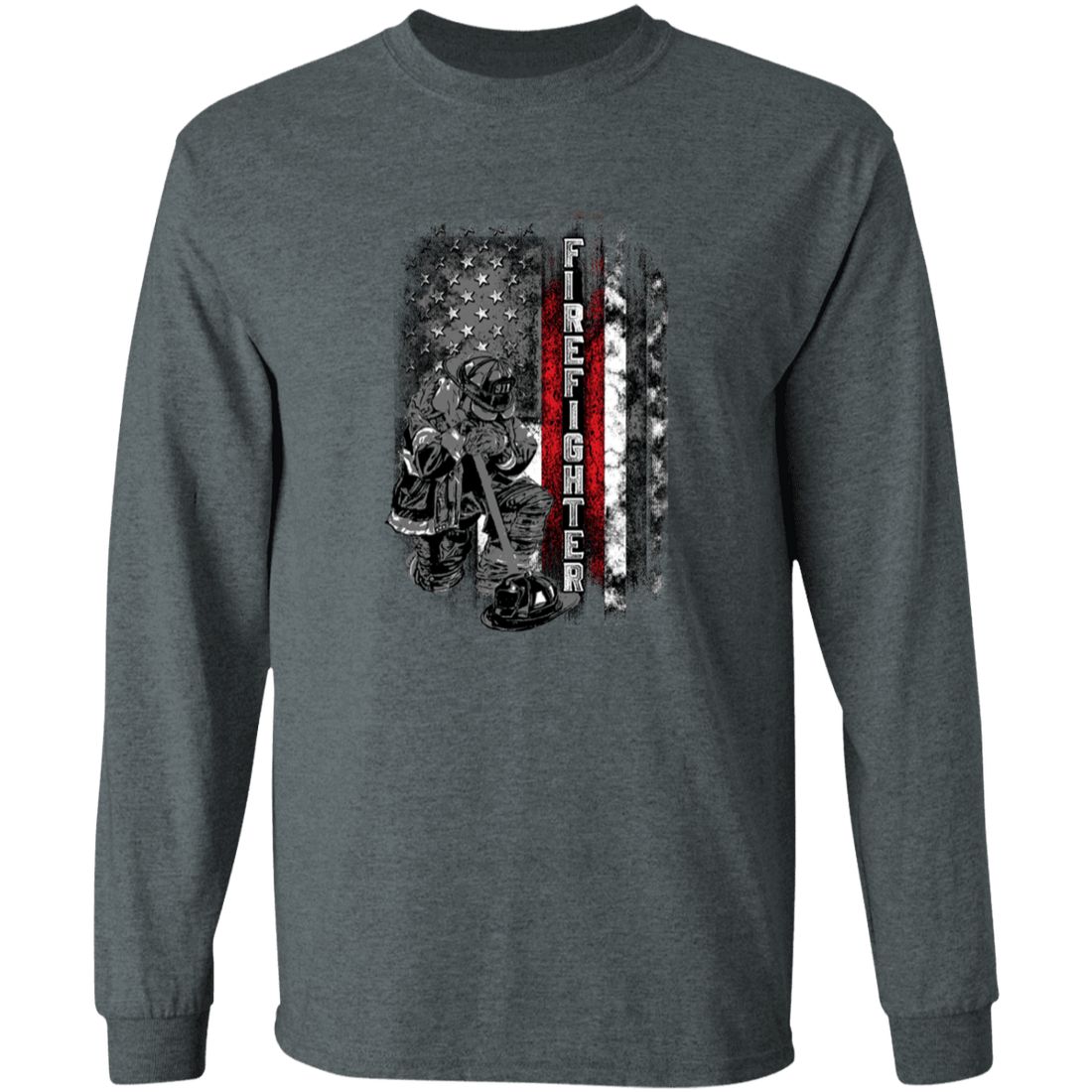 Praying American Firefighter