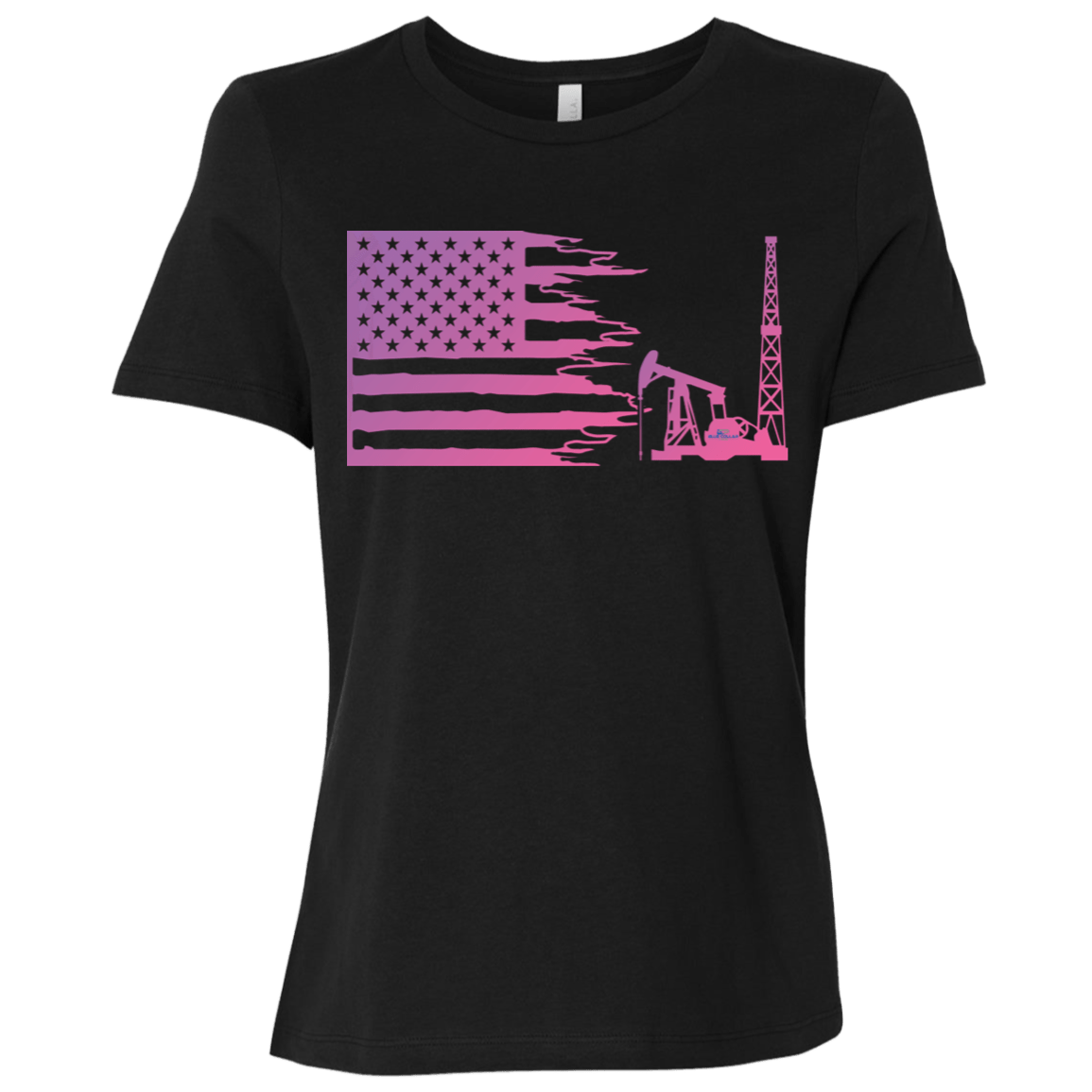 Tattered American Oil Ladies Pink