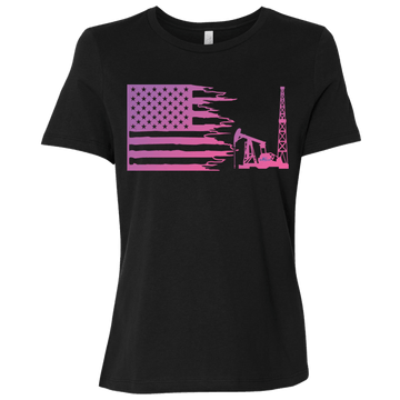 Tattered American Oil Ladies Pink