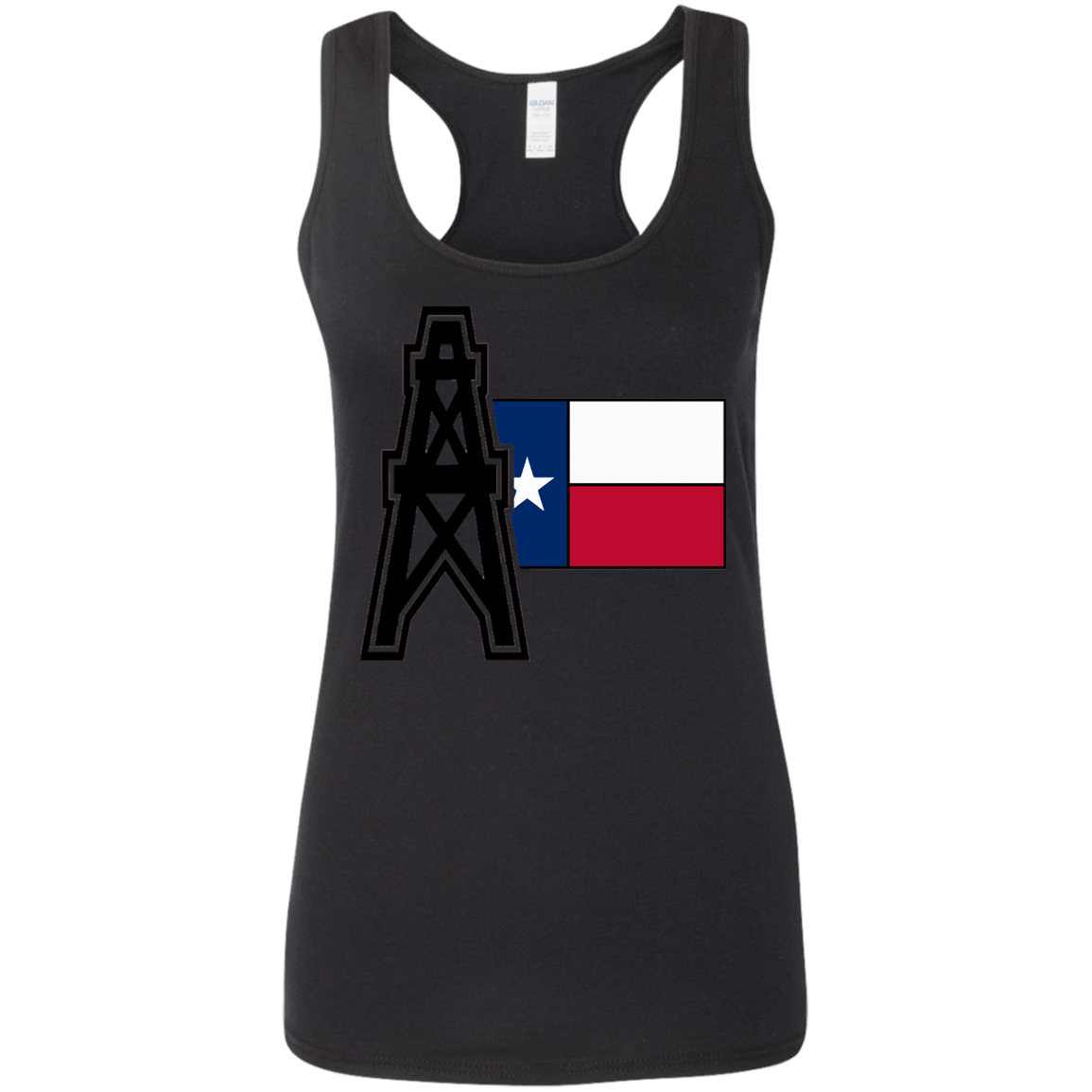 Texas Oil Red, White, and  Blue