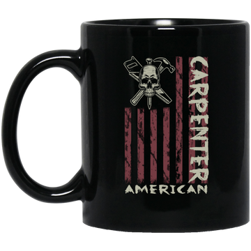 American Carpenter Black Mug 11oz