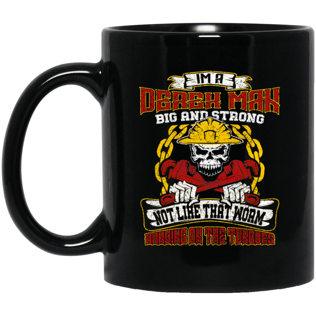 Derrick Man Black Mug 11oz