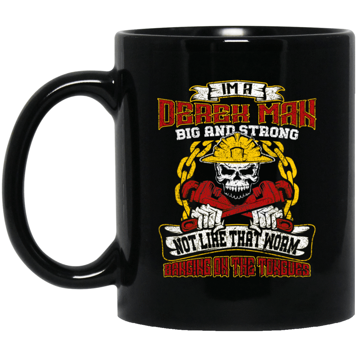 Derrick Man Black Mug 11oz