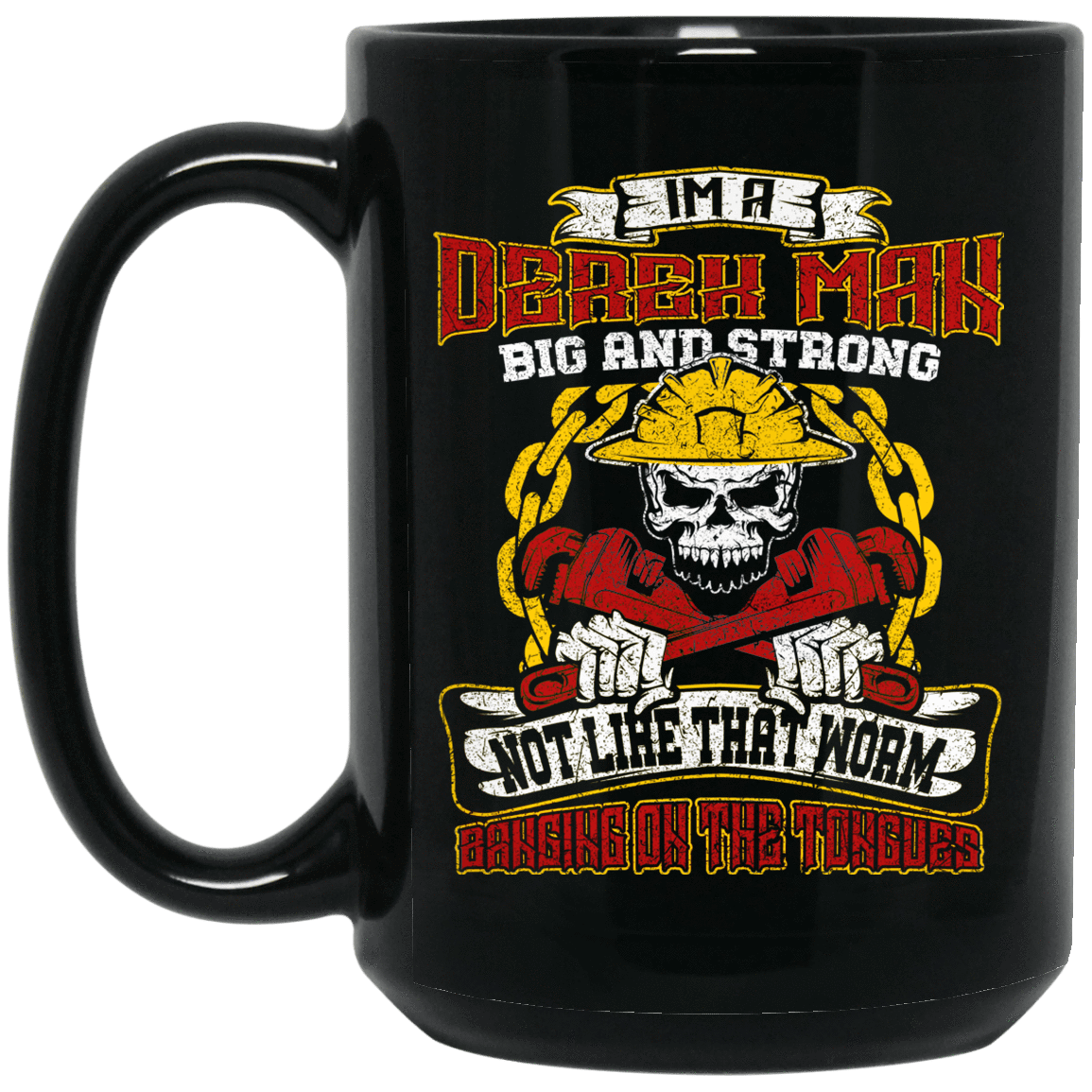 Derrick Man Black Mug