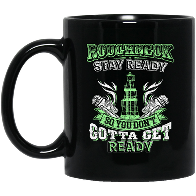 Roughneck Stay Ready Black Mug 11oz