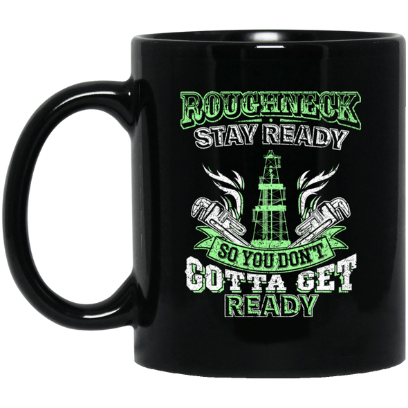 Roughneck Stay Ready Black Mug 11oz