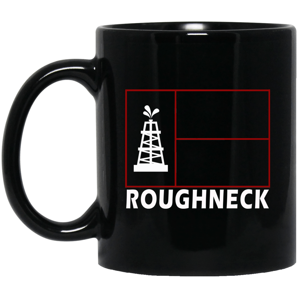 Texas Roughneck Black Mug 11oz