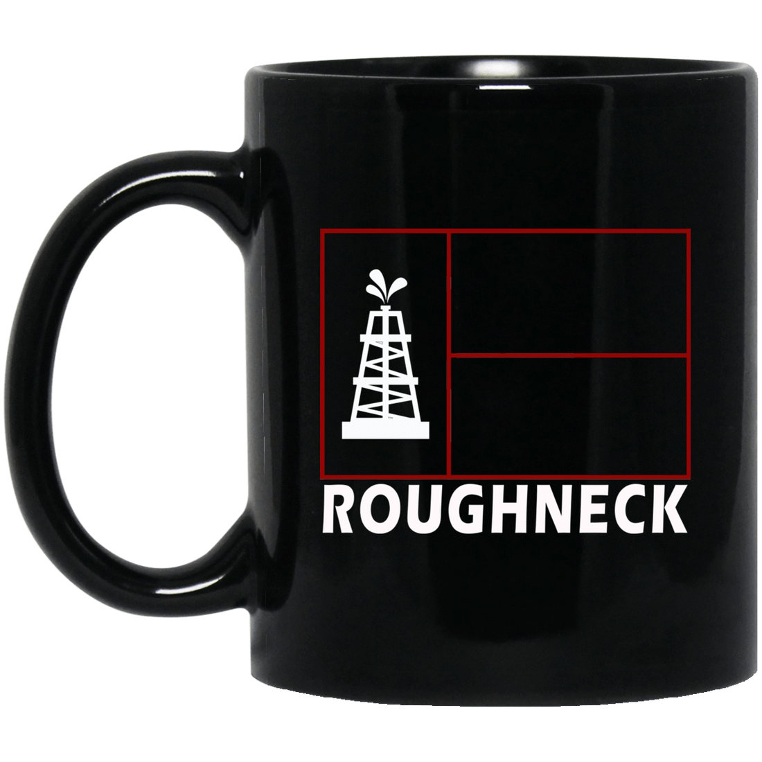 Texas Roughneck Black Mug 11oz