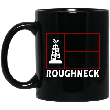 Texas Roughneck Black Mug 11oz