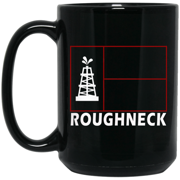 Texas Roughneck Black Mug