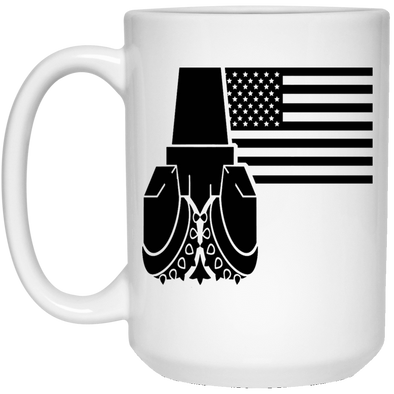 American Flag - Drill Bit White Mug