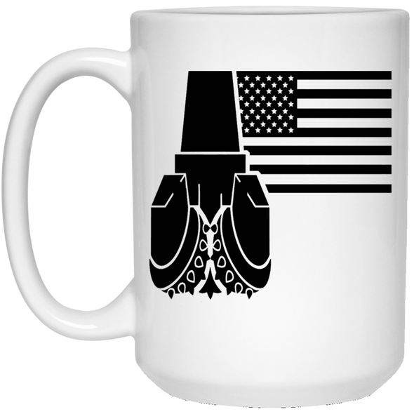 American Flag - Drill Bit White Mug