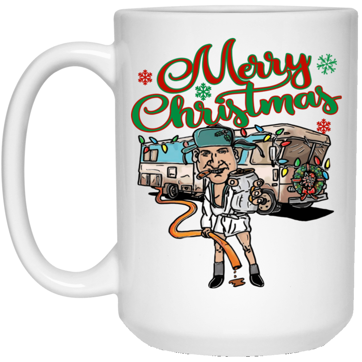 Cousin Eddie Christmas Xmas Vacation White Mug