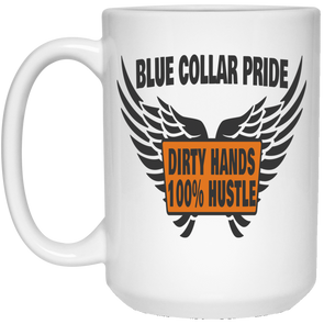 Dirty Hands 100 Percent Hustle Wings White Mug