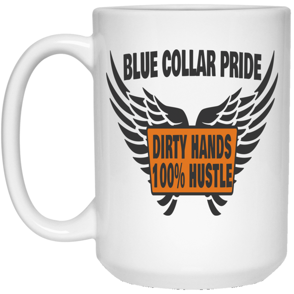 Dirty Hands 100 Percent Hustle Wings White Mug