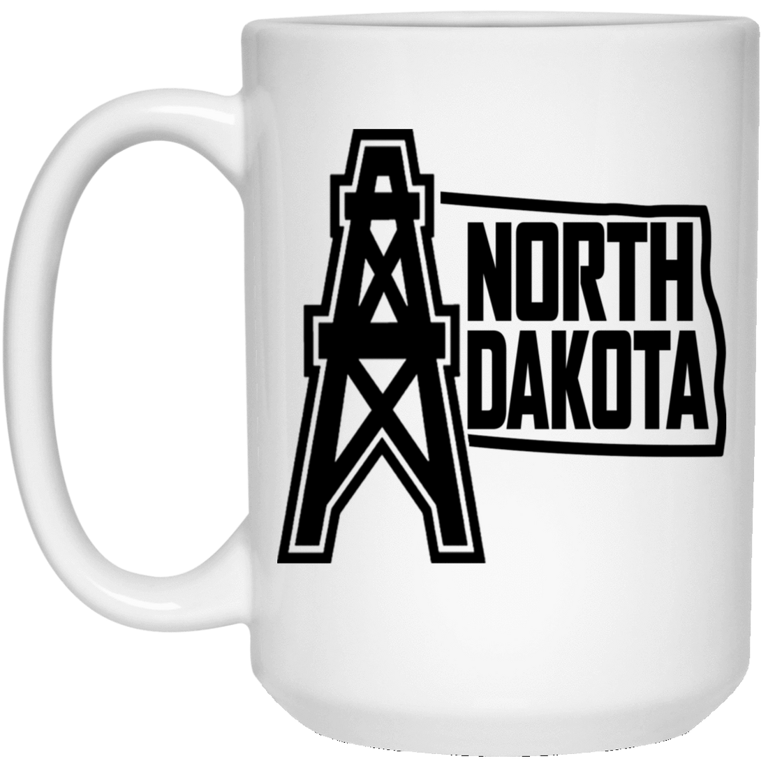 NODAK Flag Oil White Mug