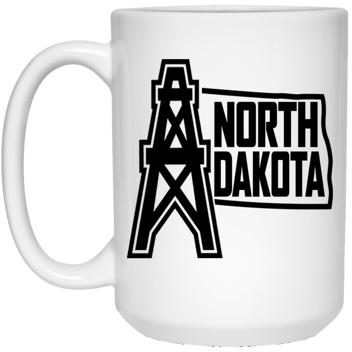 NODAK Flag Oil White Mug
