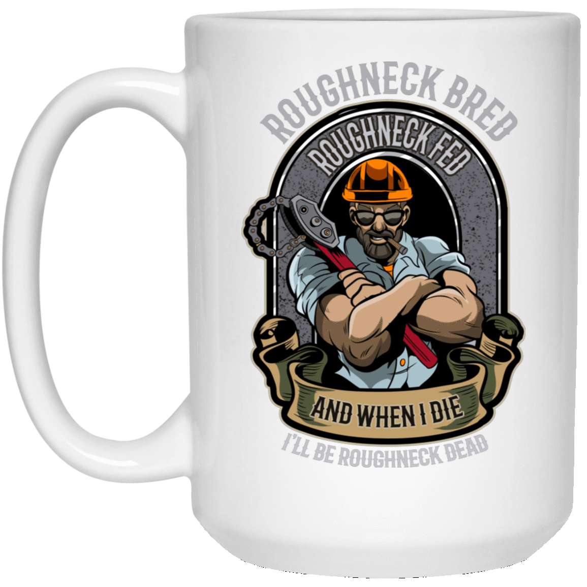 Roughneck Bred White Mug