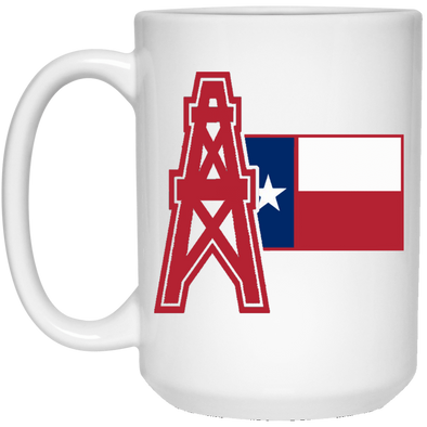 Texas Oil Side White Mug R