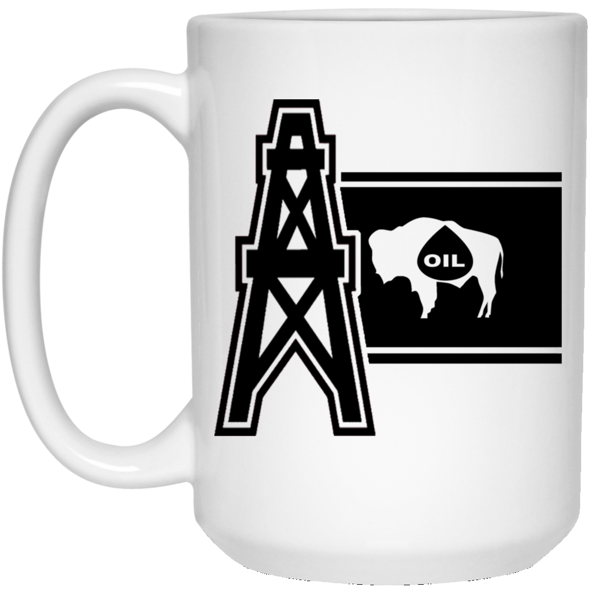Wyoming Oil White Mug