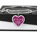 Oilfield Wife Heart Shape Bangle