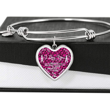 Oilfield Wife Heart Shape Bangle