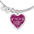 Oilfield Wife Heart Shape Bangle