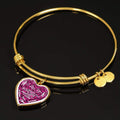 Oilfield Wife Heart Shape Bangle