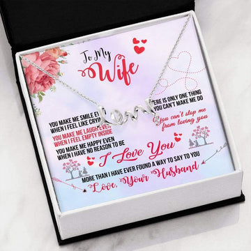 Scripted Love Necklace From Husband