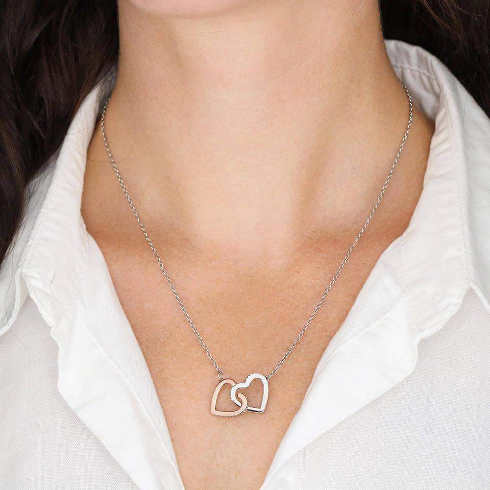 Interlocking Heart Necklace for Wife